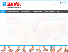 Tablet Screenshot of gehwol.sk