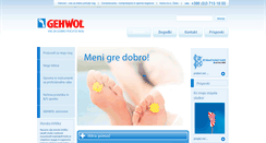 Desktop Screenshot of gehwol.si